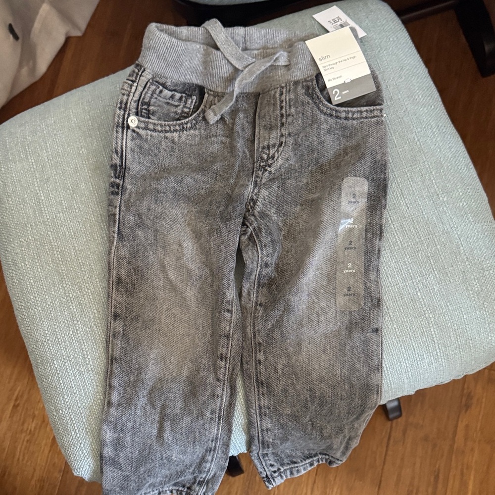 Gap gray super soft denim pants 2t